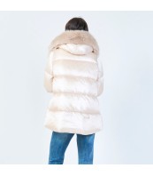 Пухено яке с качулка