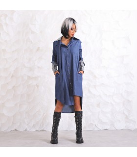 Дънкова рокля плюс сайз – макси и удобна визия