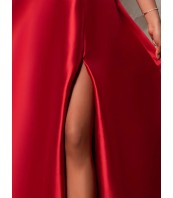 Официална червена рокля тип корсет | Бални рокли 2026