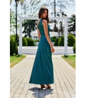 Inez — асиметрична сатенена макси рокля в червено4