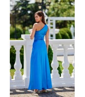 Inez — асиметрична сатенена макси рокля 3